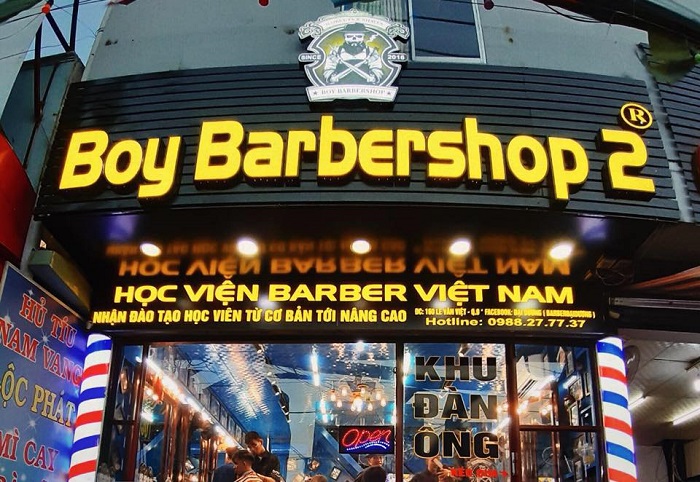 Thiết kế bảng hiệu barber shop